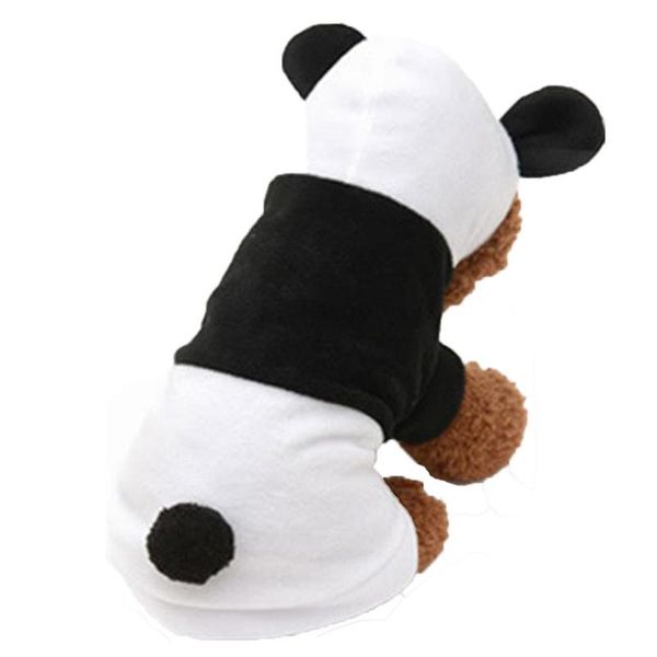 

dog panda costume christmas winter hoodie for small dogs puppies cats cat costumes