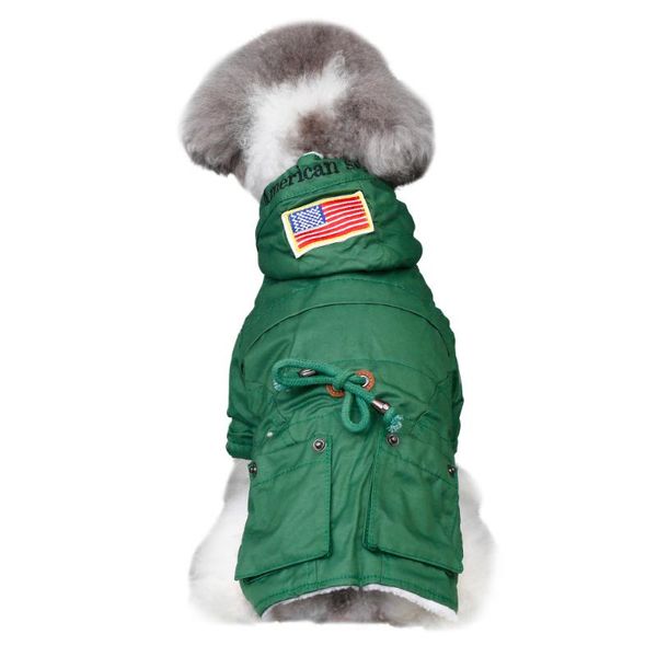 

costume dog clothing pet clothes chihuahua winter outfits coats jackets green plush windbreaker fashion cat dla psa luxury ee6fy apparel