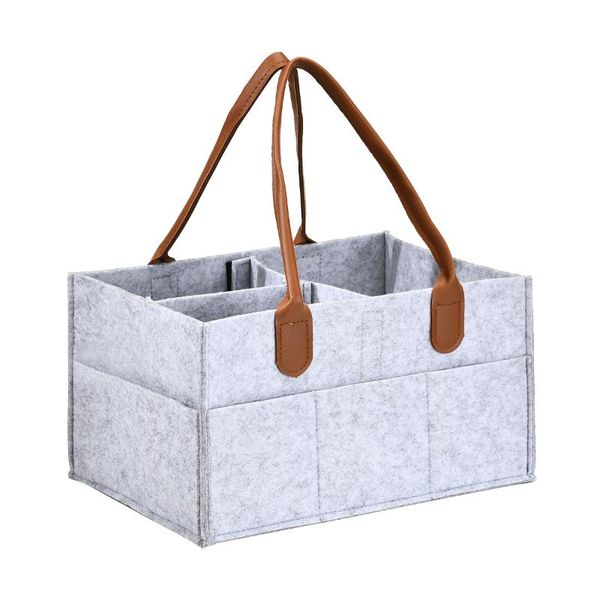 

storage bags multi pockets changeable compartments diaper organiser nappy bag foldable felt caddy bin for home car travel