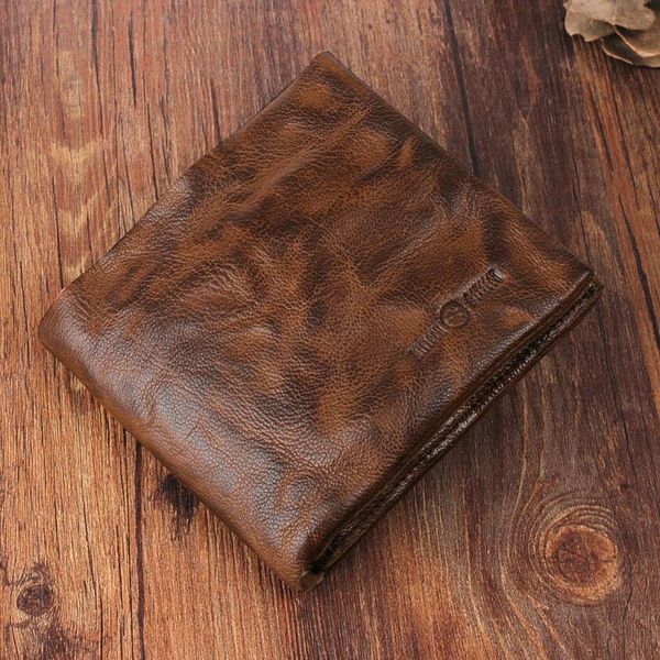 

wallets vintage sheepskin wallet, leather simple youth trend wallet, Red;black