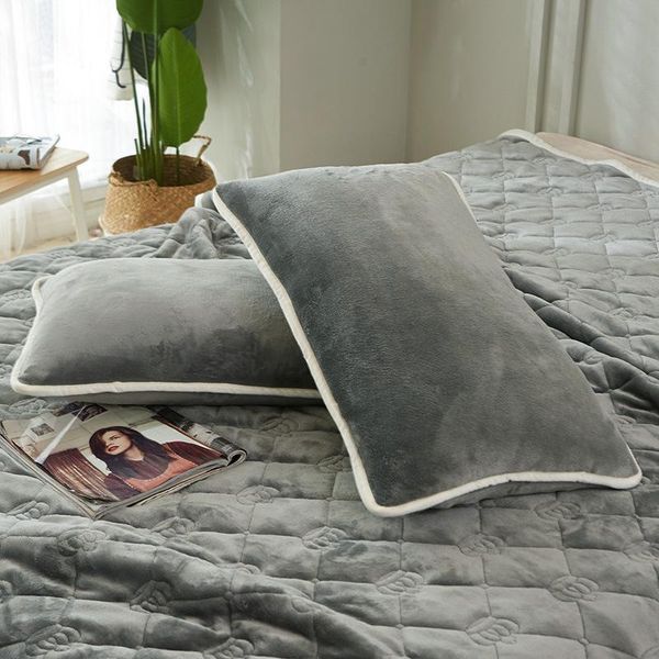 

cushion/decorative pillow 48*74 cm luxury satin pillowcase comfortable cover pure emulation silk for bed throw single covers