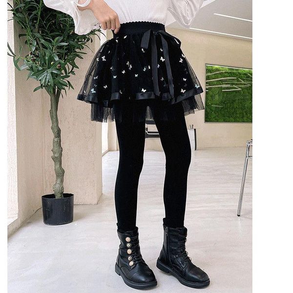 

trousers 2021 autumn winter fashion tutu skirt leggings girls kids casual pants comfortable cute baby clothes children clothing g148, Blue