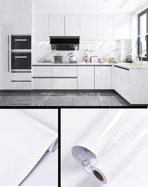 

wallpapers white glossy glitter wallpaper self adhesive film contact paper roll peel and stick kitchen cupboard door furniture