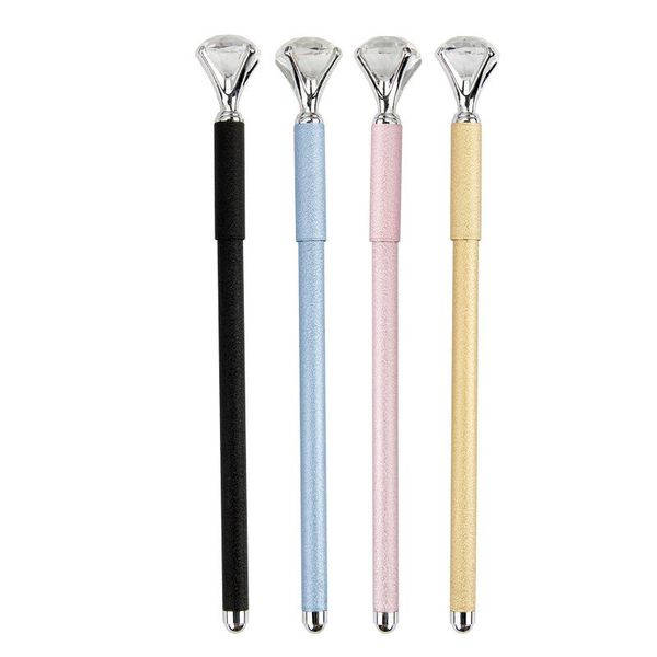 

gel pens 10 pack big diamond pen metal shell fountain creative gift party favors black ink exquisite stationery