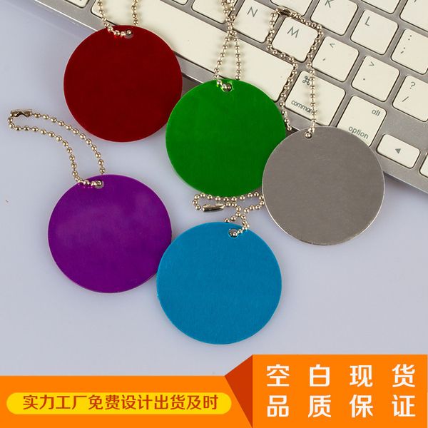 

production of blank color round aluminum alloy electroplating metal dog dabing brand