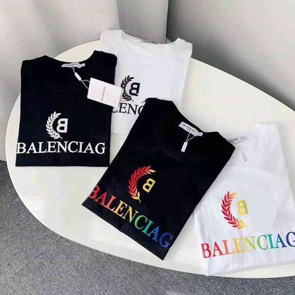 

fashion couples summer t shirt balencaigas paris b fashion brand shirts simpson cartoon print loose round neck women's dress couple sho, White;black