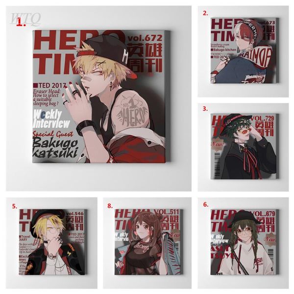 

paintings my hero academia anime posters wall poster canvas painting and prints decor art picture home