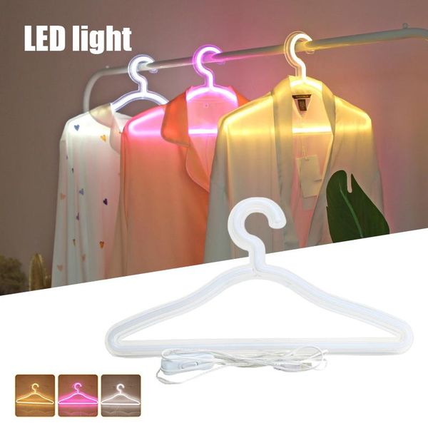

hangers & racks led neon light clothes hanger sign suitable for home decoration party wedding christmas