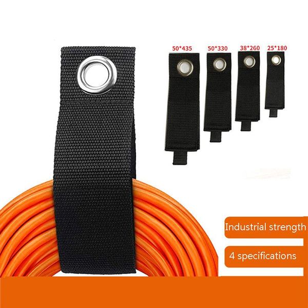 

storage bags 5pcs nylon heavy duty extension cord holder organizer hook loop cable belt easy hanging and taking
