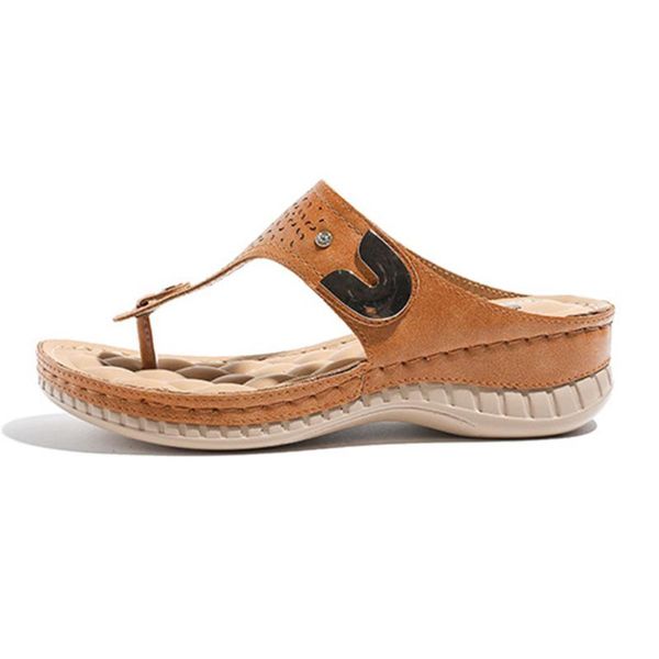 

slippers platform flip flops outdoor beach wedge for women summer sandals female casual soft comfortable shoes, Black