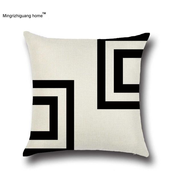 

cotton linen pillow cover nordico style gemoetric cushion home decorative case 45x45cm ou 001 cushion/decorative