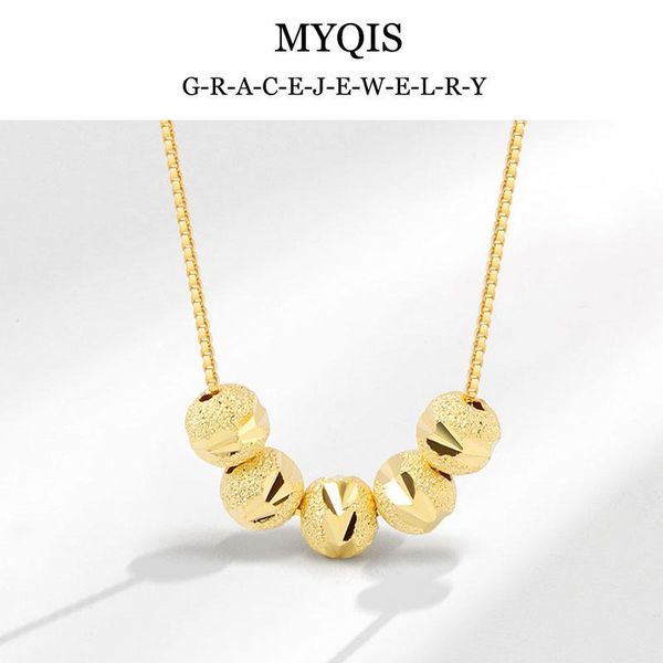 

chains myqis vintage style choker necklace aesthetic transfer beads pendant necklaces set for women girl 2021 trend jewelry accessories, Silver