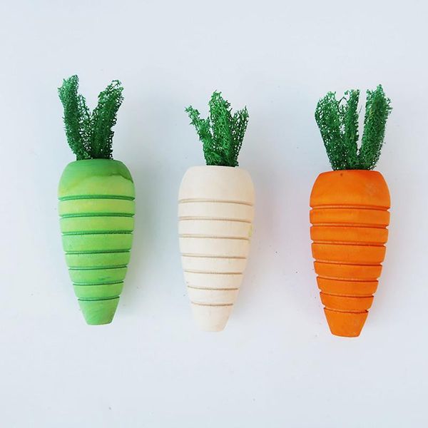 

small animal supplies parrot chew toy carrot wooden birds cage carrot-shaped bite hamster pet tooth cleaning toys