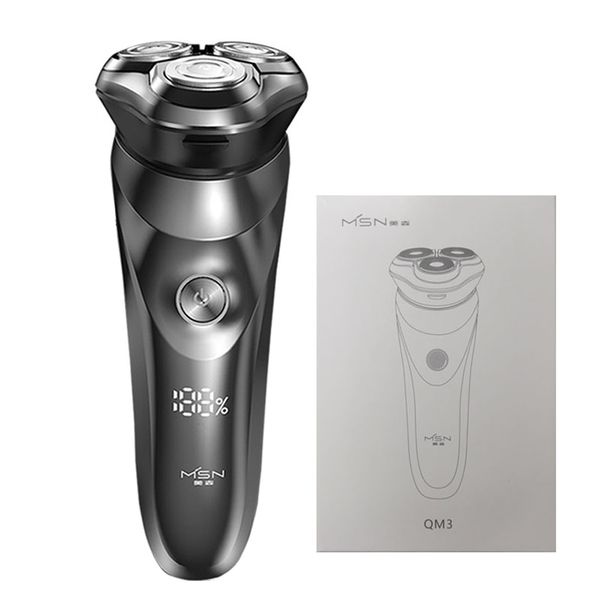 

youpin msn electric shaver shaving razor beard machine for men ipx7 waterproof dry wet trimmer rechargeable washable lcd display