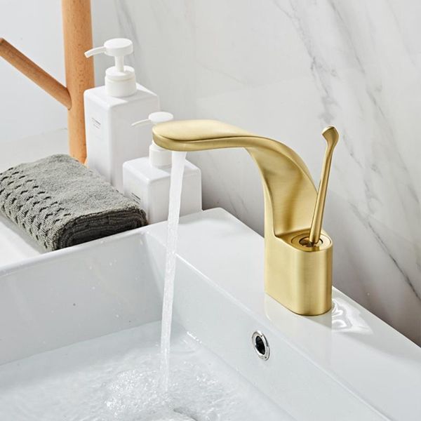 

luxury bathroom basin faucet space aluminum copper and cold water faucet single handle washbasin sink