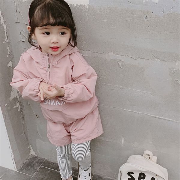 

2021 spring autumn children sport suit for kids clothing sets hoodies +pants 2pecs baby girl tracksuit outfits, White