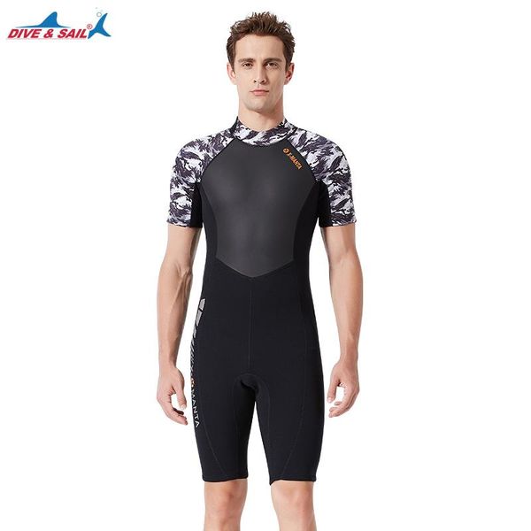 

one-piece suits women's diving surfing snorkeling fishing boating 3mm neoprene swimwear wetsuit