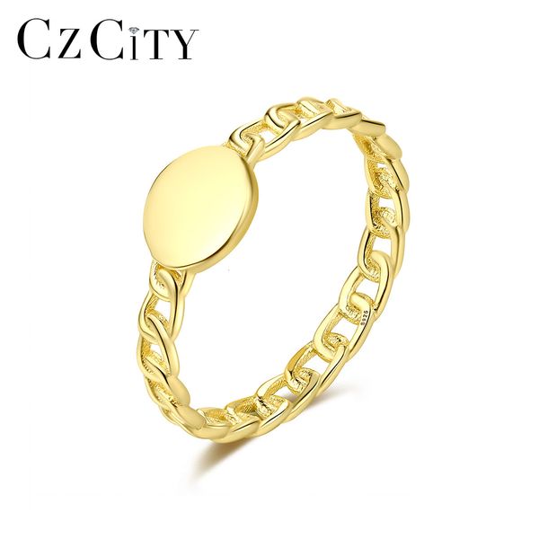 

ring czcity925 pure silver 14k for women's fashionable index finger