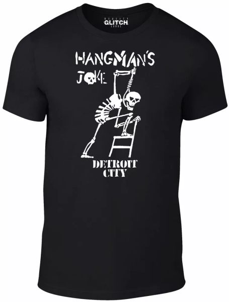 

hangman's joke men's t-shirt - the crow brandon lee bruce eric draven horror, White;black