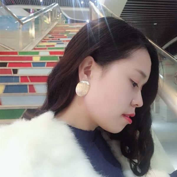 

clip-on & screw back ear clip exaggerated fashion cute ellipse line earrings women jewelry festival party present, Silver