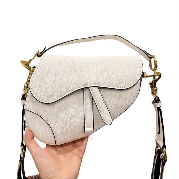 

white ladies mini saddle bags ins multi colors fashionable waist chest bag wallet totes shoulder handbag 2021 stitched wide stripes crossbod