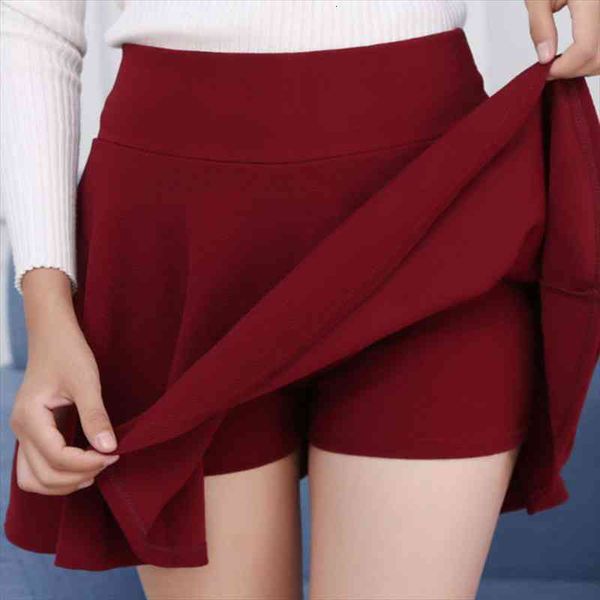 

1501 mini skirts plus size m-5xl pleated skirts women elastic high waist white black korean style short skirt pants