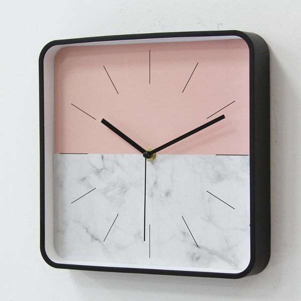 

wall clocks nordic square hanging clock modern simple creative fashion bedroom living room silent separates