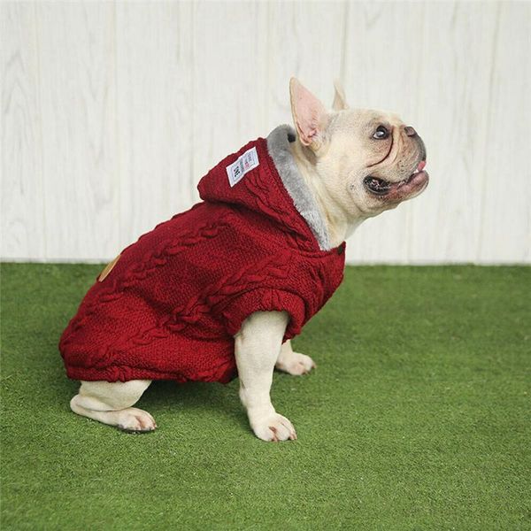 

dog apparel fashion knitted puppy jumper sweater pet clothes for small coat doggie warm costume jacket shirt