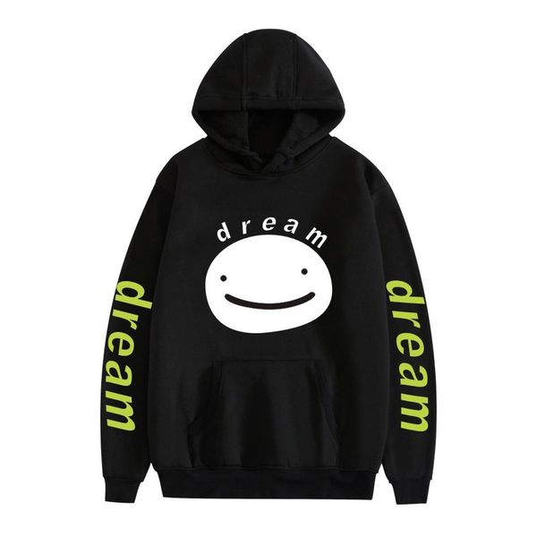 

dream smiley on titan dark hooded long sleeve streetwear harajuku hoodie women sports hoodie g1, Black