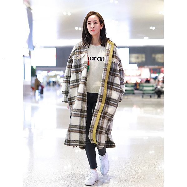 

wool french chic autumn /winter single breasted long & blends trench coat for women /men vt7d, Black