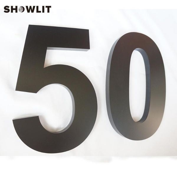 

waterproof 3d address number separated grey painted house apartment door numbers custom made available other hardware