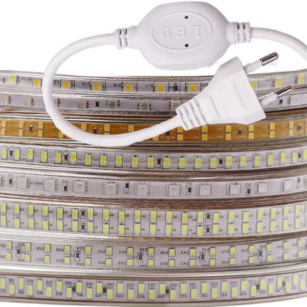 

strips 220v led strip light 5730 2835 240led 180led 60led waterproof tape ribbon rgb/white/warm white home decoration