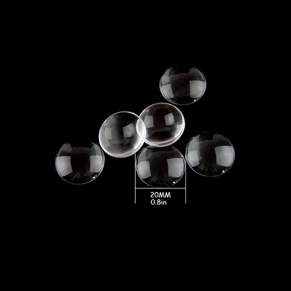 

20mm round flat back clear 30pcs/lot glass cabochon for pendant tray setting diy jewelry poes promotion chandelier crystal