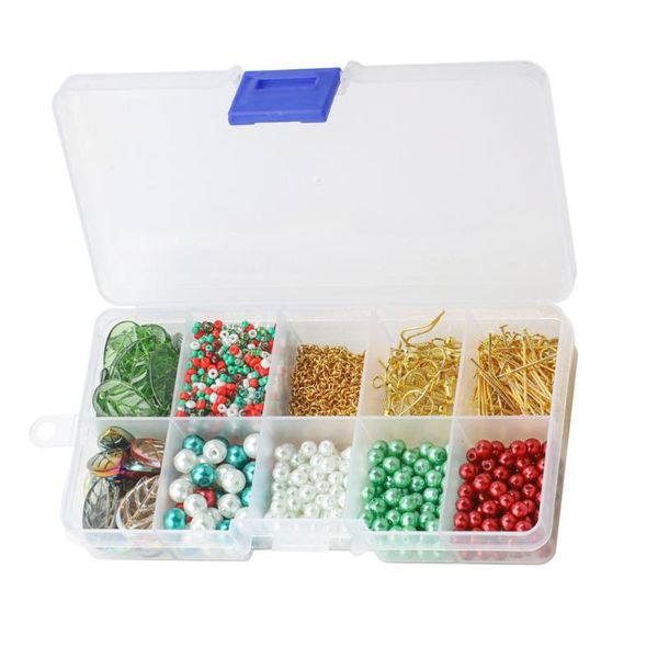

storage bottles & jars 1 box of diy earrings beads jewelry pendant earring hooks supplies