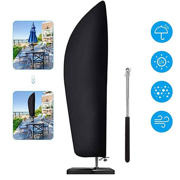 

umbrellas waterproof and dustproof sunshade windproof umbrella with stakes uv resistant, suitable for the yard