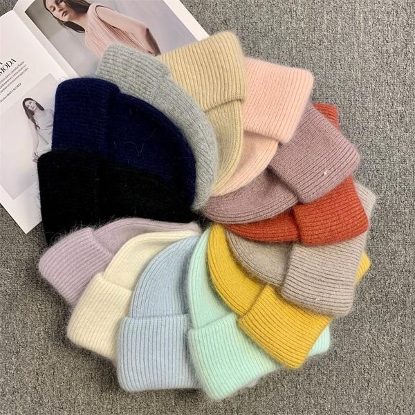 

beanies women's winter knit beanie hat for ladies outdoor keep warm fall fisherman cap black red white solid colors knitted