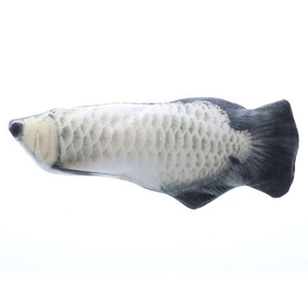 

cat toys 3d fish shaped plush toy electric catnip simulation interactive for pet juguete gato