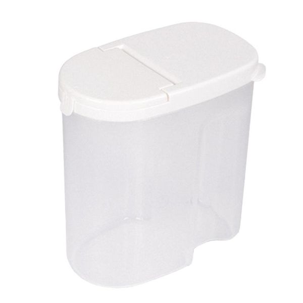 

storage bottles & jars 1pc household canister with lid dog jar seal caddy (white)
