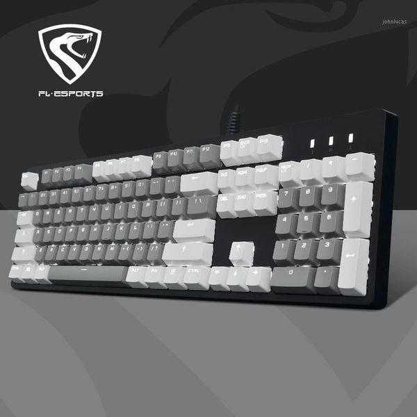 

fuling light and magic x1 video games waterproof mechanical keyboard usb cable black shaft washable replaceable pbt keycap1