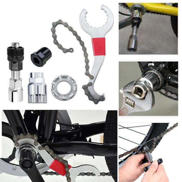 

tools mtb bike repair road mountain bicycle chain remover crankset wrench heel bottom sleeve accessories