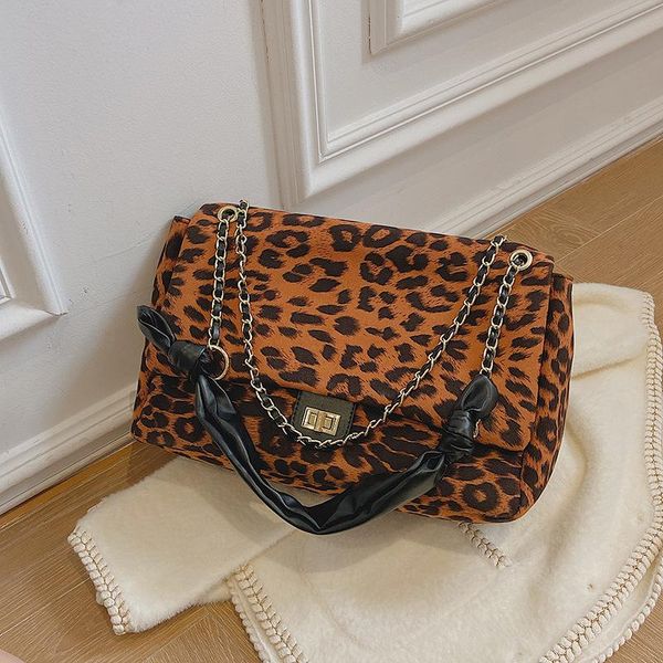 

evening bags leopard handbags luxury designer handbag chain female crossboday bag shopper shoulder large for women canvas tote