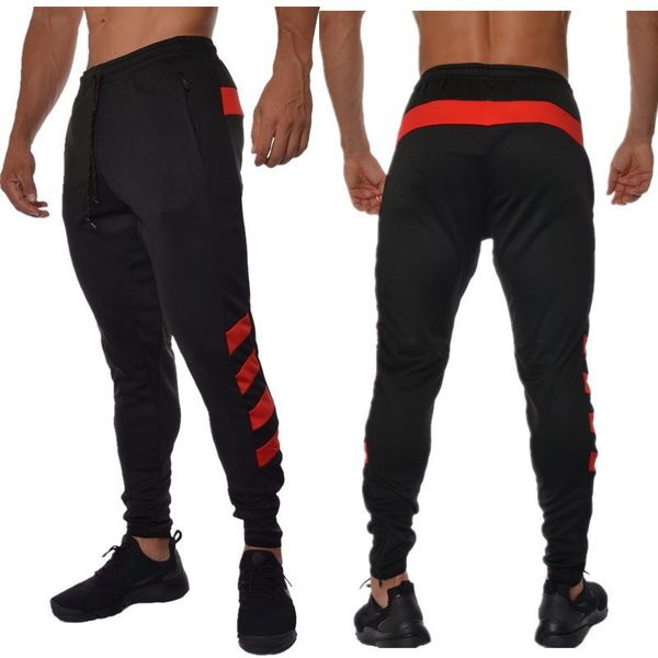 

pant fashion slacks 2021 men's plaid knitted youth popular loose mid waist sports, Black
