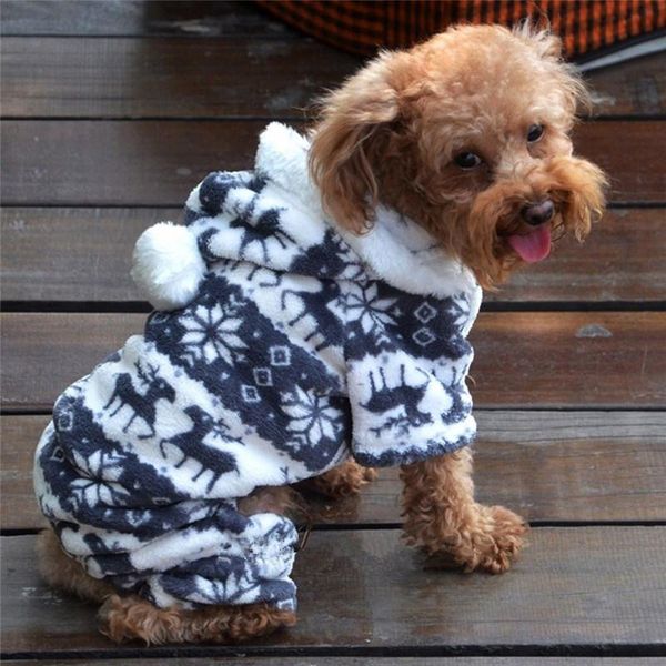 

dog apparel 2021 warm winter soft hoodie jumpsuit coat clothes costume for pet puppy supplies