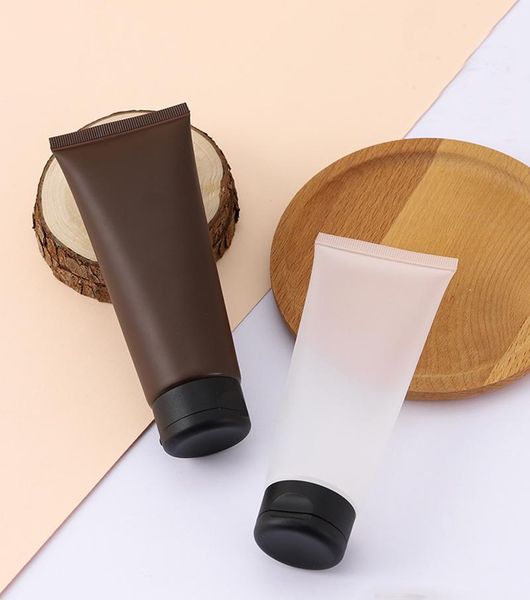 

storage bottles & jars 60pcs 100ml facial cleanser tube empty soft hand cream emulsion squeeze bottle frosted plastic vials cosmeti