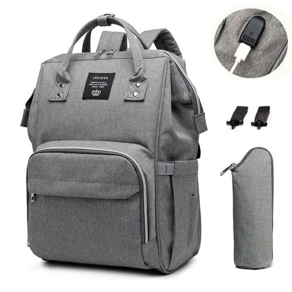 

lequeen diaper bag multifunction travel backpack waterproof nursing maternity stroller usb large capacity baby nappy bags
