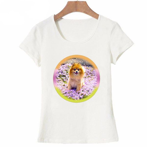 

women's t-shirt 2021 short sleeve pomeranian anatomy t shirt novelty skull design young girl tee wholesale lady, White