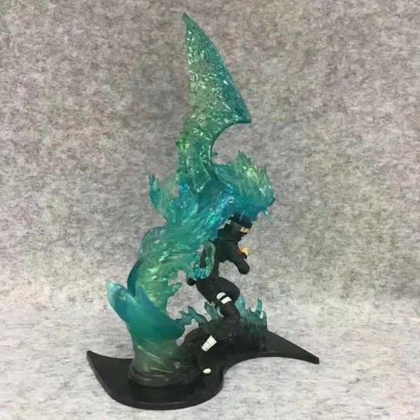 

animation fire shadow flame kakashi muye ninja scene model boxed hand made