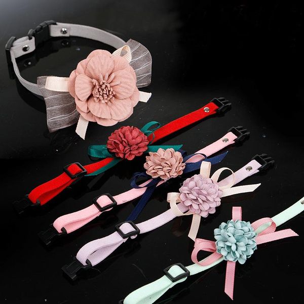 

dog collars & leashes collar pet cat puppy flowers decoration necklace adjustable