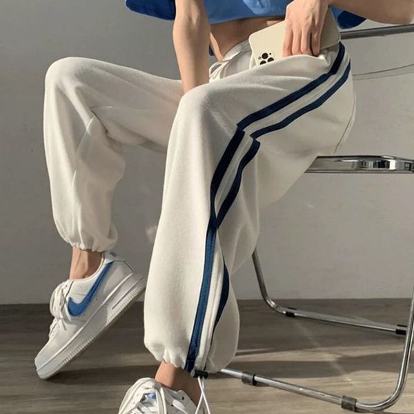 

women's pants & capris harajuku women jogging sweatpants baggy korean style sweat female joggers sports oversize loose trousers fo, Black;white