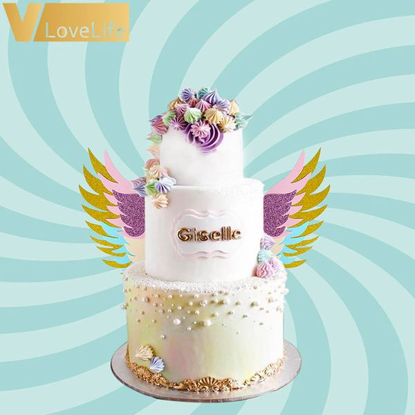Vent Holiday DIY Decoraties Eenhoorn Cake Topper Cupcake Pak Horn Oren Wings Verjaardagsfeestje Cake Decoratie Gelegenheid Beste Kwaliteit En Goedkoopste Prijs|DHgate
